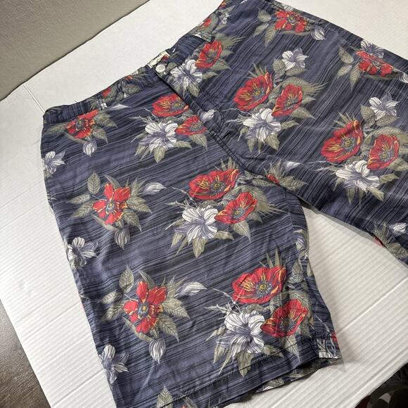 VTG Ecko Unltd. Hawaiian Floral Shorts Size 40 - Picture 7 of 11